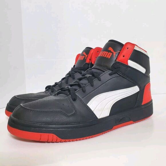 Puma Rebound Layup High Top Sneakers Shoes Size 12 Black...